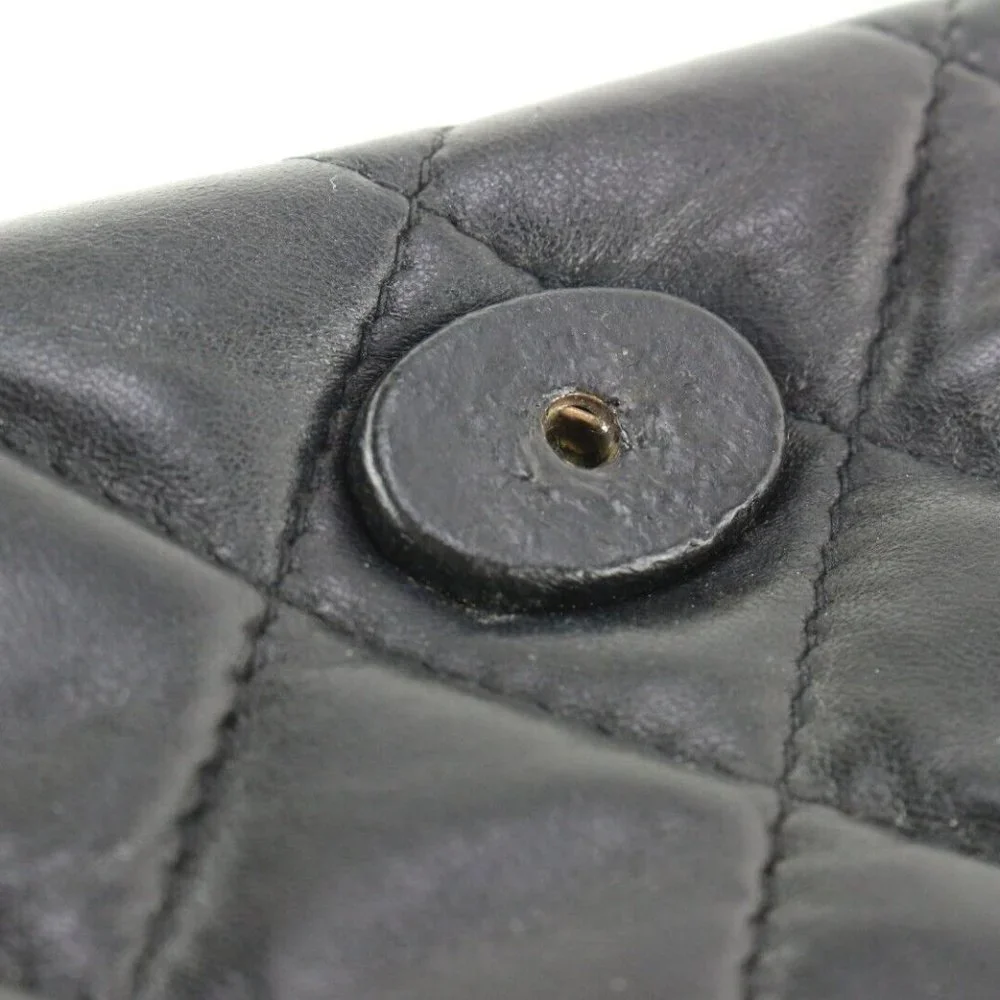 CHANEL black quilted